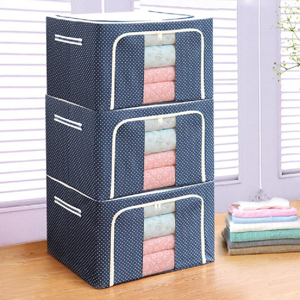 Latitude Run® Clothes Quilt Storage Box Fabric Storage Box Toy Storage